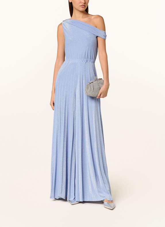 LIU JO Jumpsuit mit Glitzergarn HELLBLAU