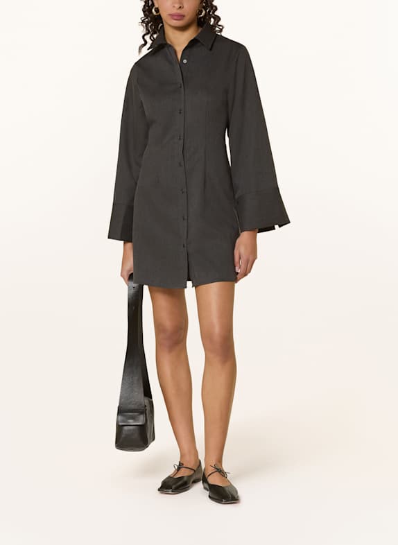 NEO NOIR Hemdblusenkleid CAJSA DUNKELGRAU
