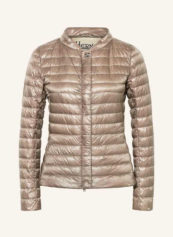 HERNO Lightweight down jacket TAUPE