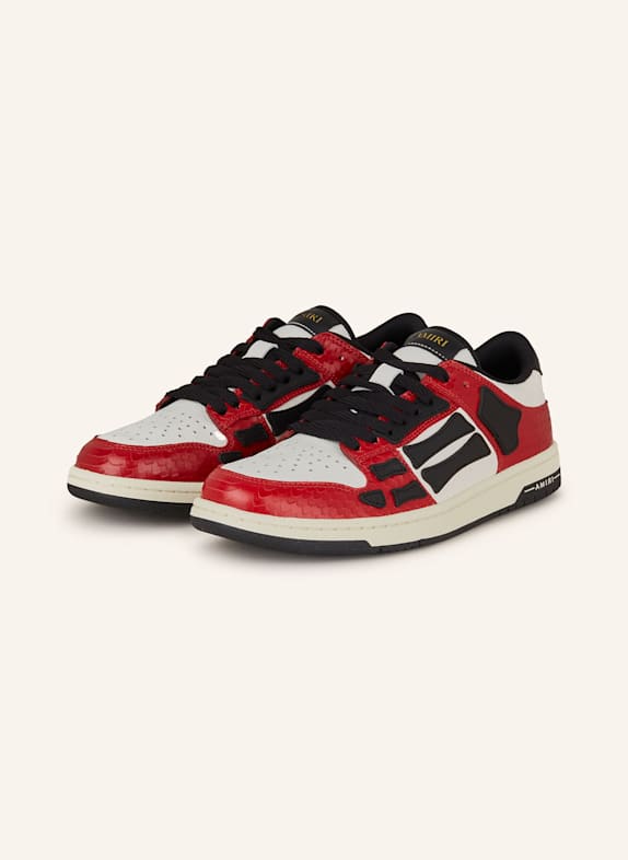 AMIRI Sneaker SNAKE SKEL-TOP LOW DUNKELROT/ SCHWARZ/ WEISS