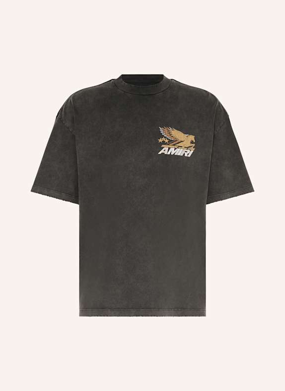 AMIRI T-Shirt GRAU/ WEISS/ BRAUN