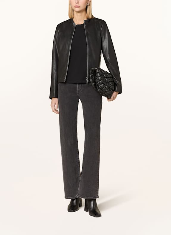 MILESTONE Lederjacke SCHWARZ