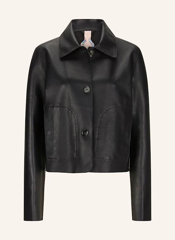 MILESTONE Lederjacke MSCANA SCHWARZ