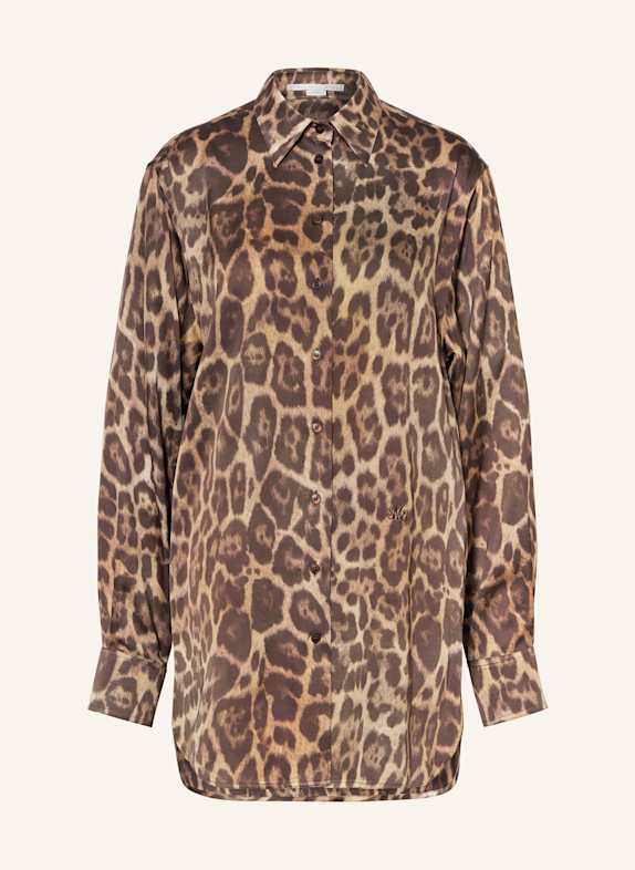 STELLA McCARTNEY Hemdbluse DUNKELBRAUN/ HELLBRAUN/ CAMEL