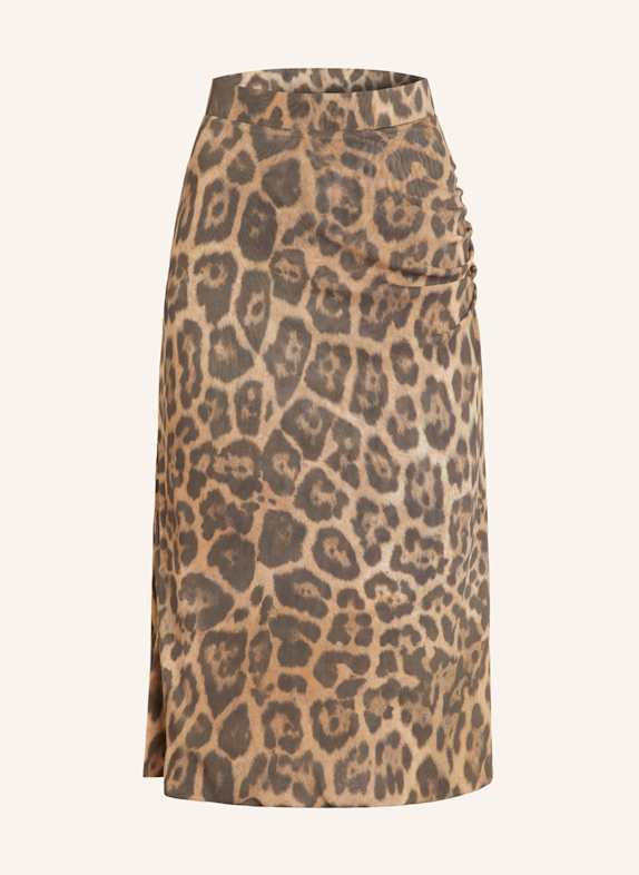 STELLA McCARTNEY Mesh skirt LIGHT BROWN/ DARK BROWN