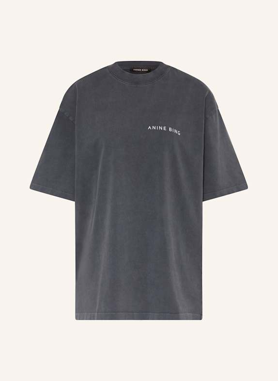 ANINE BING T-Shirt KENT DUNKELGRAU/ HELLGRAU