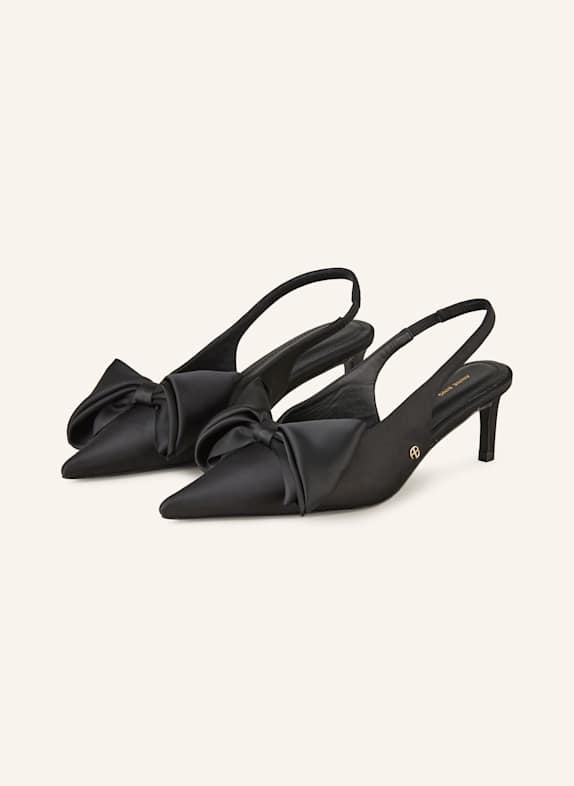 ANINE BING Slingpumps s otevřenou patou NINA ČERNÁ