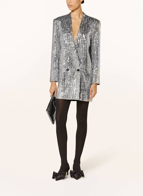 ANINE BING Blazerkleid VENEDA mit Pailletten SILBER