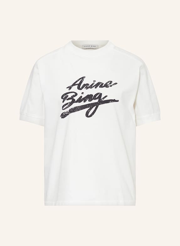 ANINE BING T-Shirt JAYLIN WEISS/ SCHWARZ