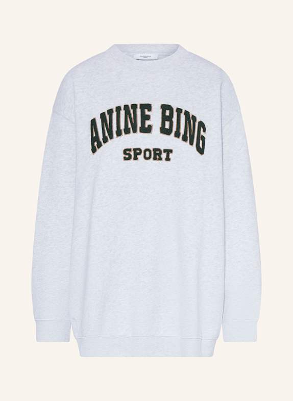 ANINE BING Mikina TYLER SVĚTLE ŠEDÁ
