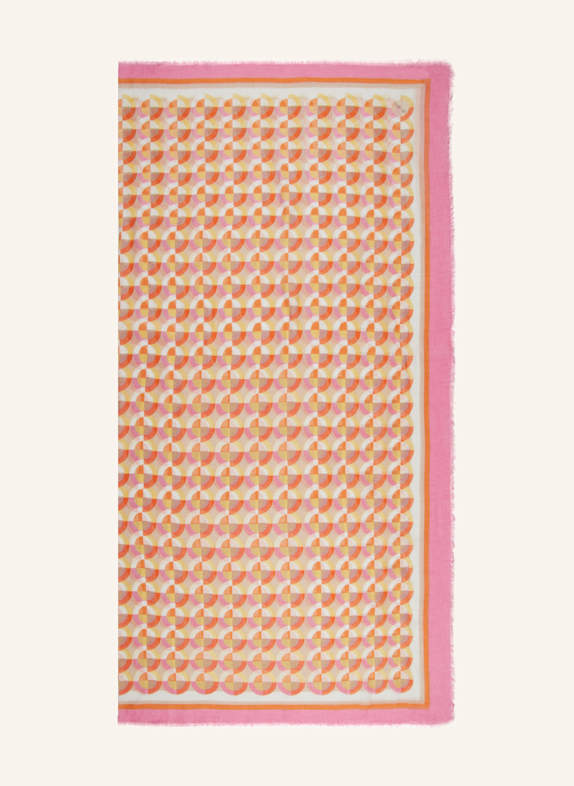 MALA ALISHA Tuch KOOGLES mit Leinen PINK/ GELB/ ORANGE