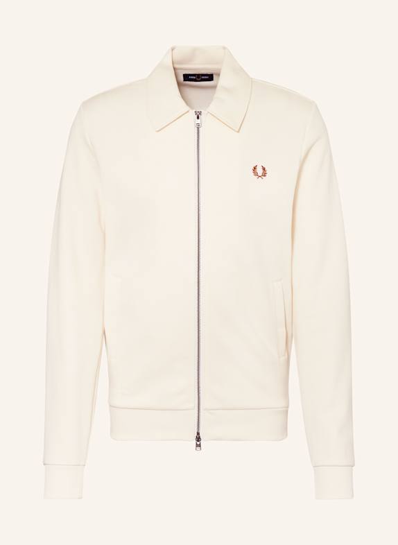 FRED PERRY Piqué-Jacke ECRU