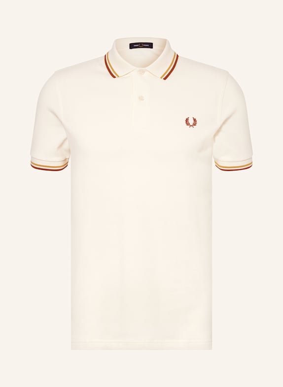 FRED PERRY Piqué-Poloshirt ECRU