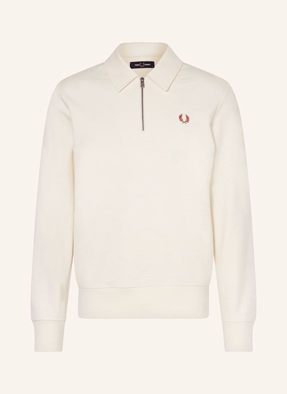 FRED PERRY Sweat-Poloshirt ECRU