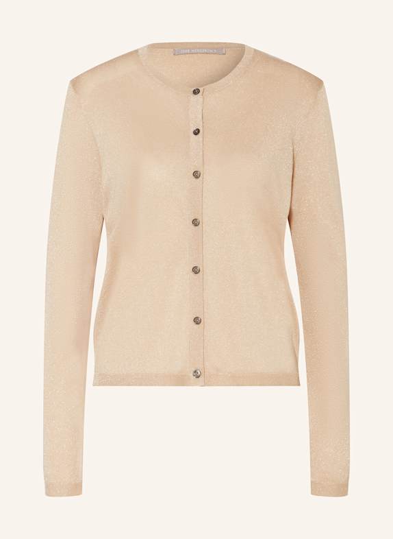 (THE MERCER) N.Y. Strickjacke mit Glitzergarn BEIGE
