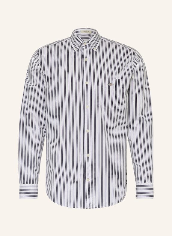 GANT Hemd Regular Fit WEISS/ DUNKELBLAU
