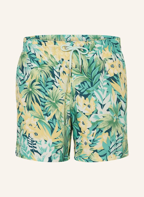 GANT Badeshorts GRÜN/ GELB/ DUNKELGRÜN