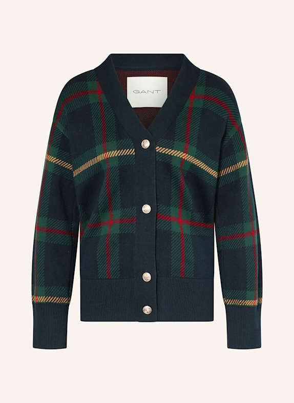 GANT Strickjacke DUNKELBLAU/ DUNKELGRÜN/ ROT