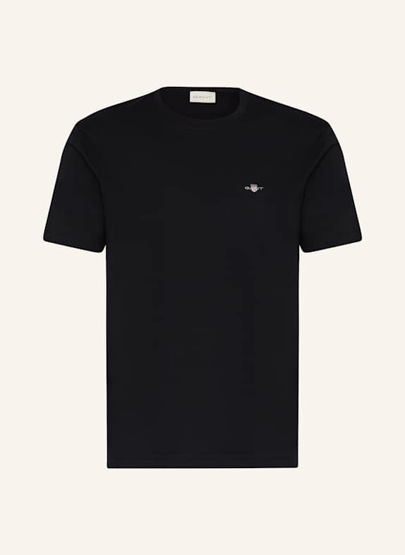 GANT T-Shirt SCHWARZ