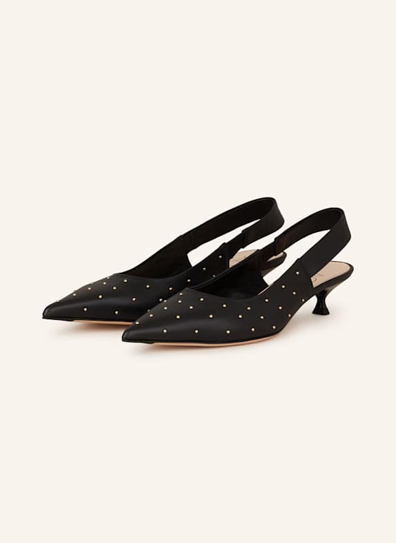 AGL Slingpumps LENOR SCHWARZ/ GOLD