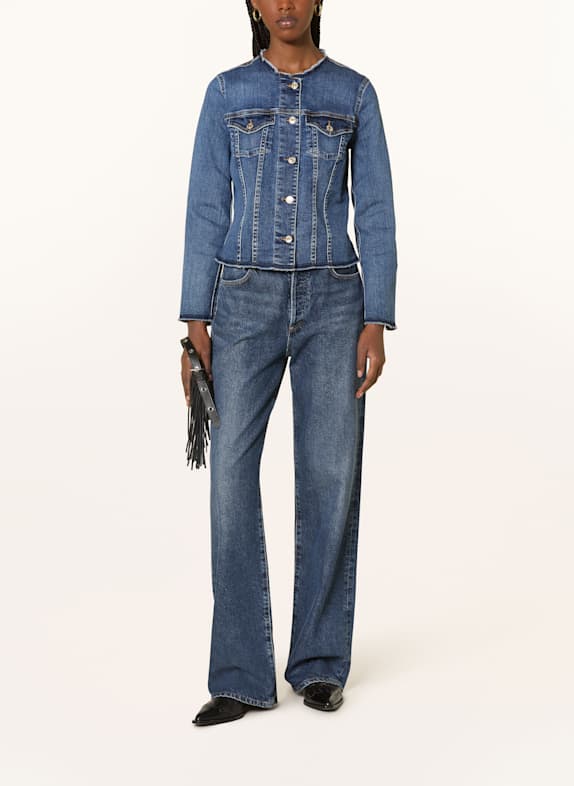 7 for all mankind Kurtka jeansowa VICKY NIEBIESKI