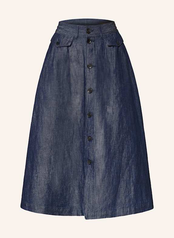 Herrlicher Jeansrock PEONY mit Leinen 3 UNWASHED