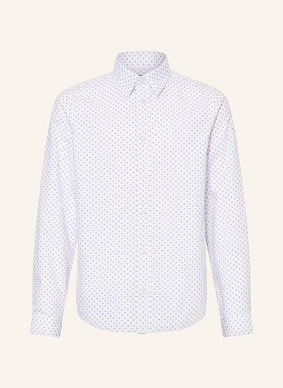 JACK&JONES Košile BÍLÁ/ TMAVĚ MODRÁ