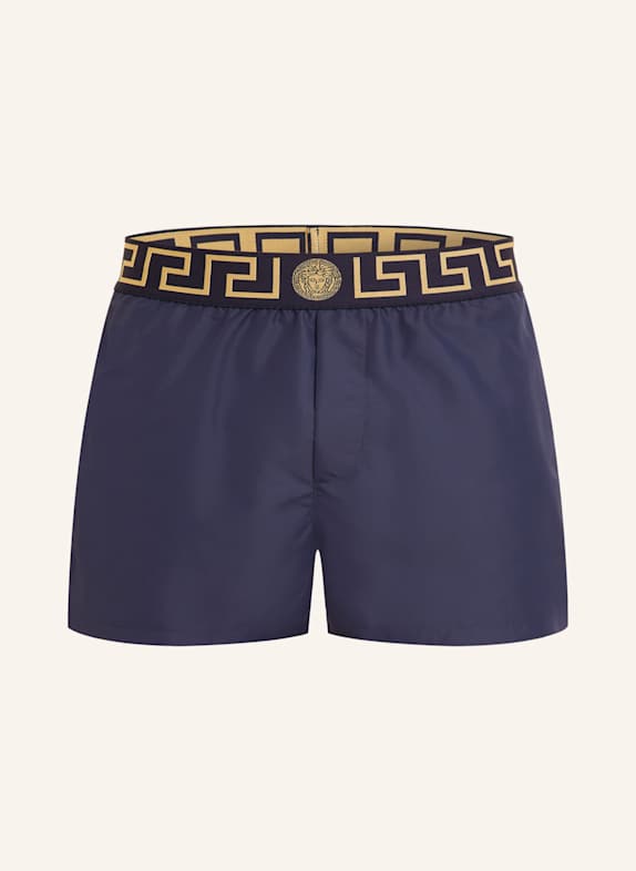 VERSACE Badeshorts DUNKELBLAU/ GOLD