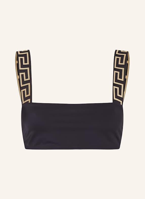VERSACE Bustier-Bikini-Top SCHWARZ/ GOLD