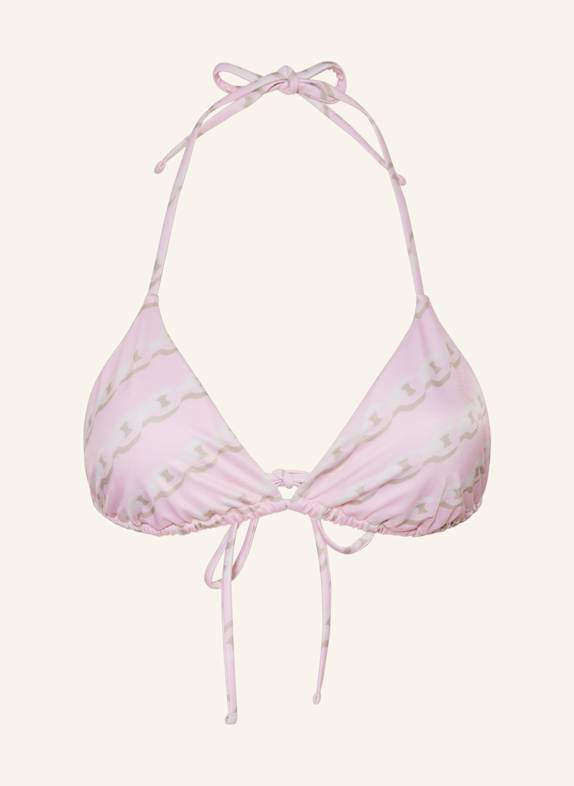 VERSACE Triangel-Bikini-Top HELLROSA/ CREME/ BEIGE