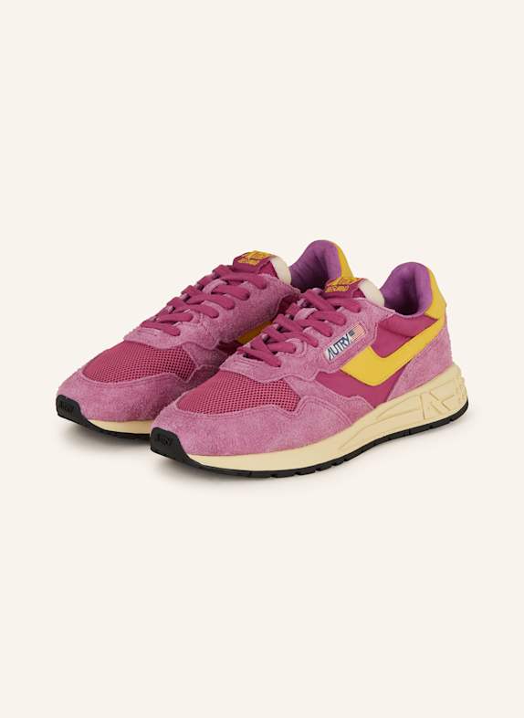 AUTRY Sneakersy REELWIND LOW UT FUKSJA/ ŻÓŁTY