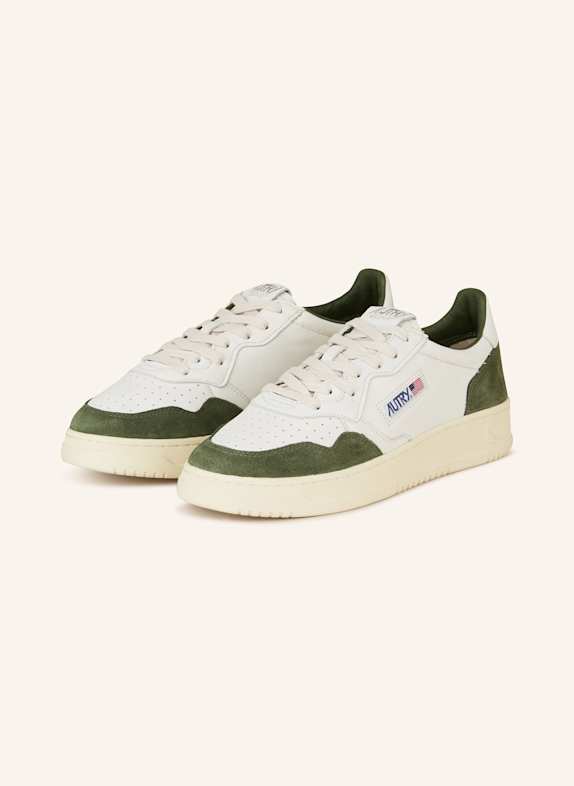 AUTRY Sneaker MEDALIST LOW WEISS/ DUNKELGRÜN