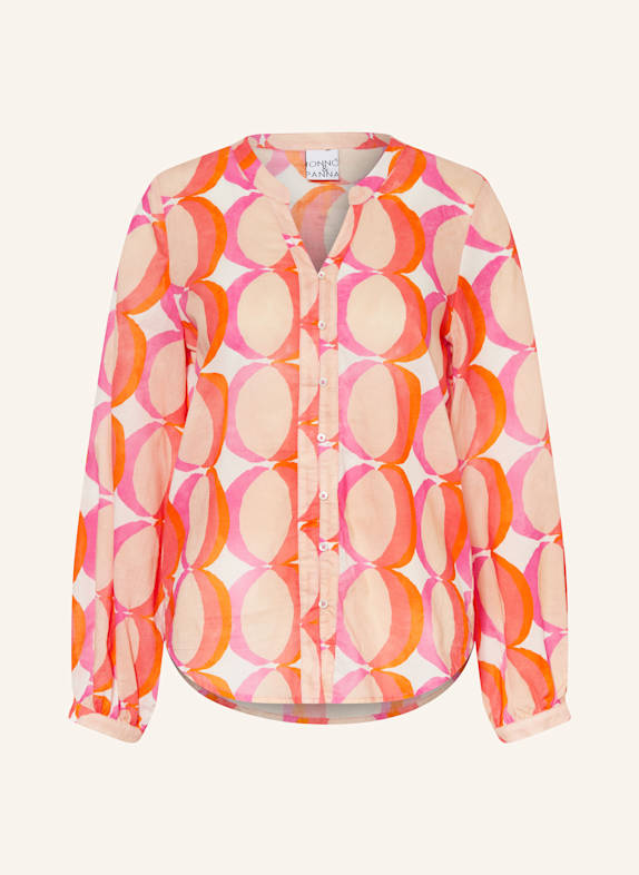 TONNO & PANNA Bluse BEIGE/ ROSA/ ORANGE
