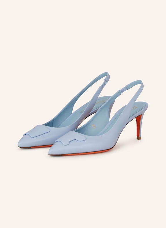 Santoni Slingback pumps SIBILLE LIGHT BLUE