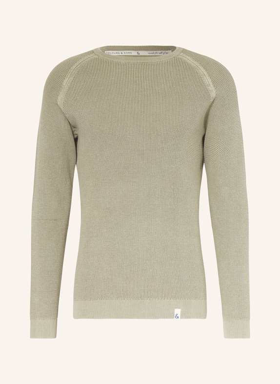 COLOURS & SONS Pullover HELLGRÜN