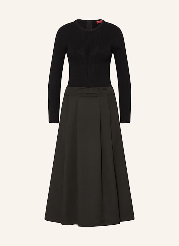 MAX & Co. Kleid FALLA im Materialmix SCHWARZ