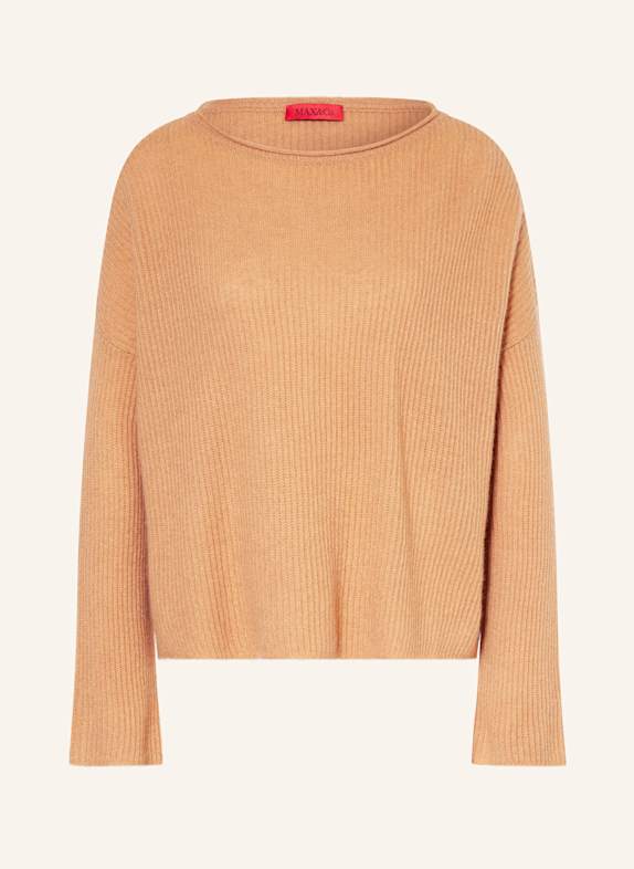 MAX & Co. Cashmere-Pullover BASEBALL CAMEL