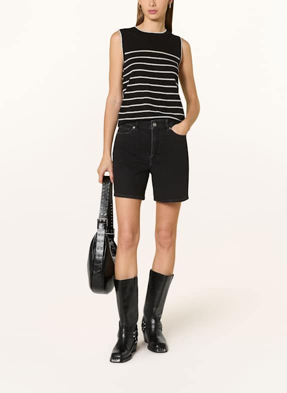 SELECTED Džínové šortky BLACK DENIM