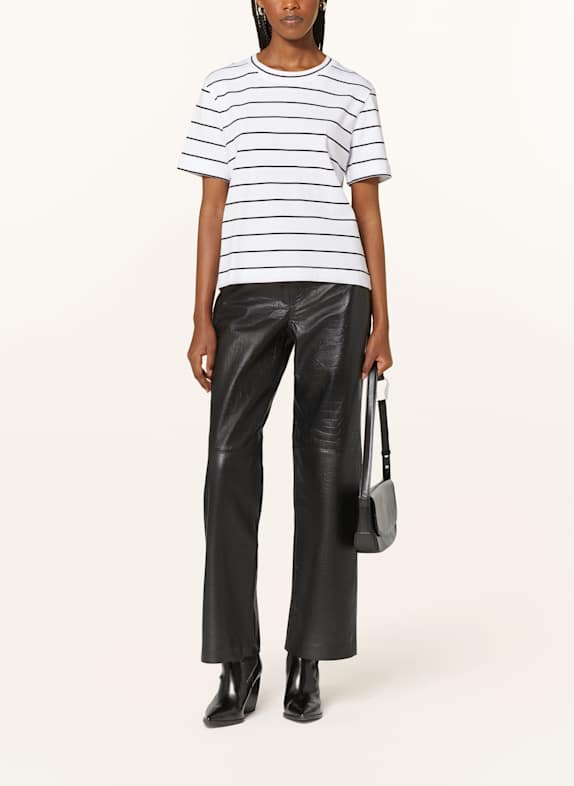 SELECTED T-shirt HVID / SORT