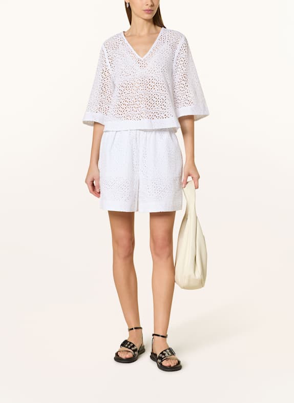 SELECTED Blouse met 3/4-mouwen WIT