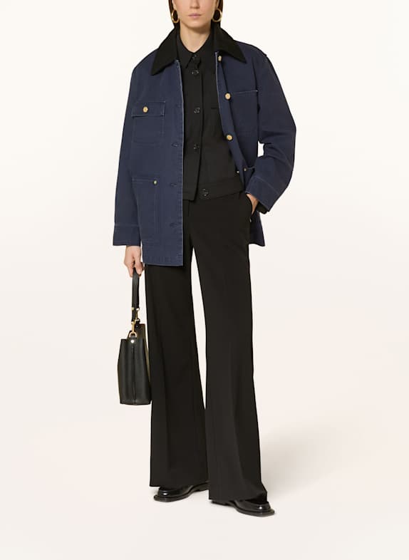 Marc O'Polo Overshirt mit abnehmbarem Kragen DUNKELBLAU
