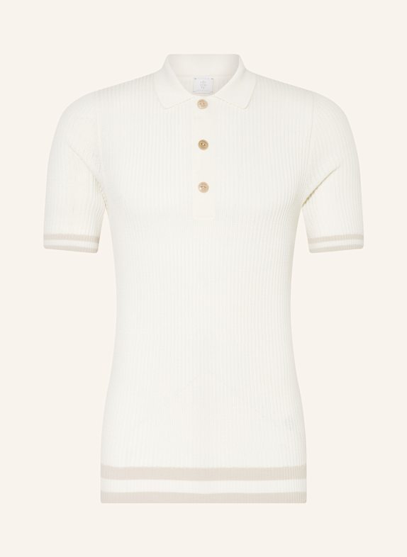 eleventy Strick-Poloshirt WEISS