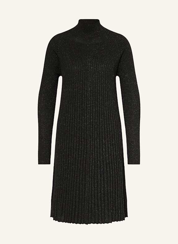 HEMISPHERE Knit dress with glitter thread BLACK