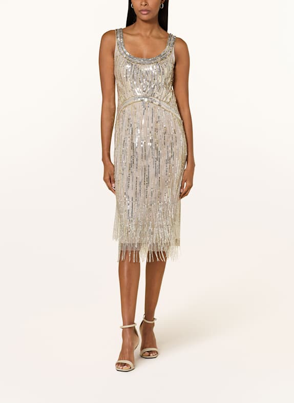 ADRIANNA PAPELL Cocktailkleid mit Pailletten GOLD