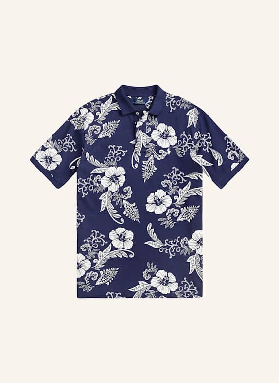 POLO RALPH LAUREN Big & Tall Piqué-Poloshirt DUNKELBLAU/ WEISS