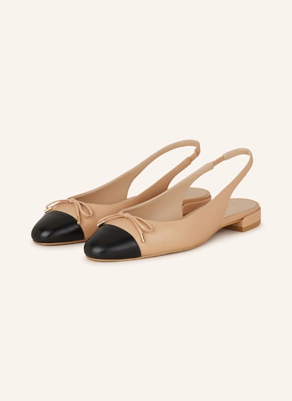 STUART WEITZMAN Slingballerinas BEIGE/ SCHWARZ