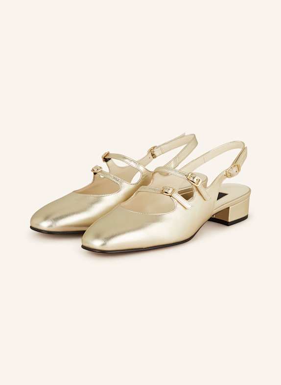 CAREL Slingpumps PECHE GOLD