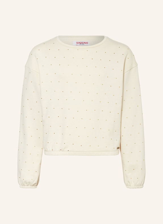 VINGINO Sweatshirt NAELA mit Schmucksteinen CREME