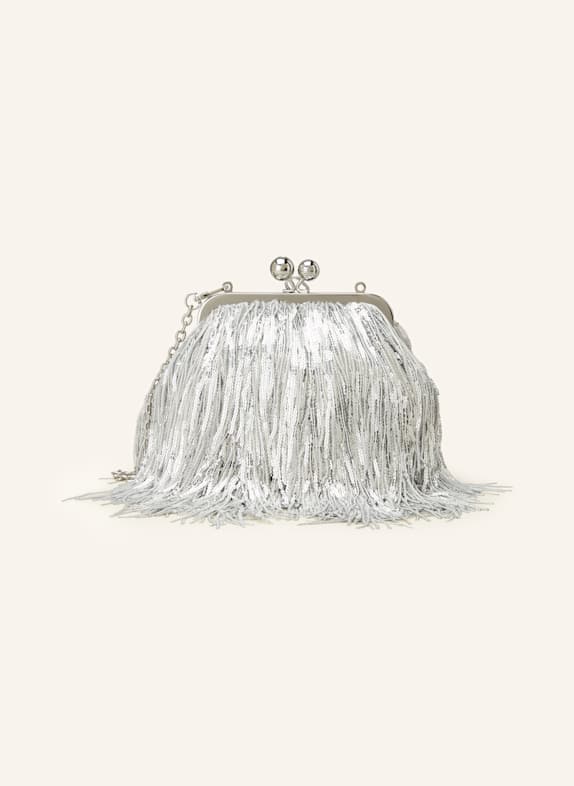 WEEKEND Max Mara Clutch FLOU SILBER