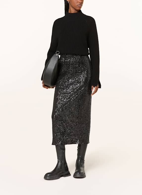 WEEKEND Max Mara Rock OTTELIA met pailletten ZWART